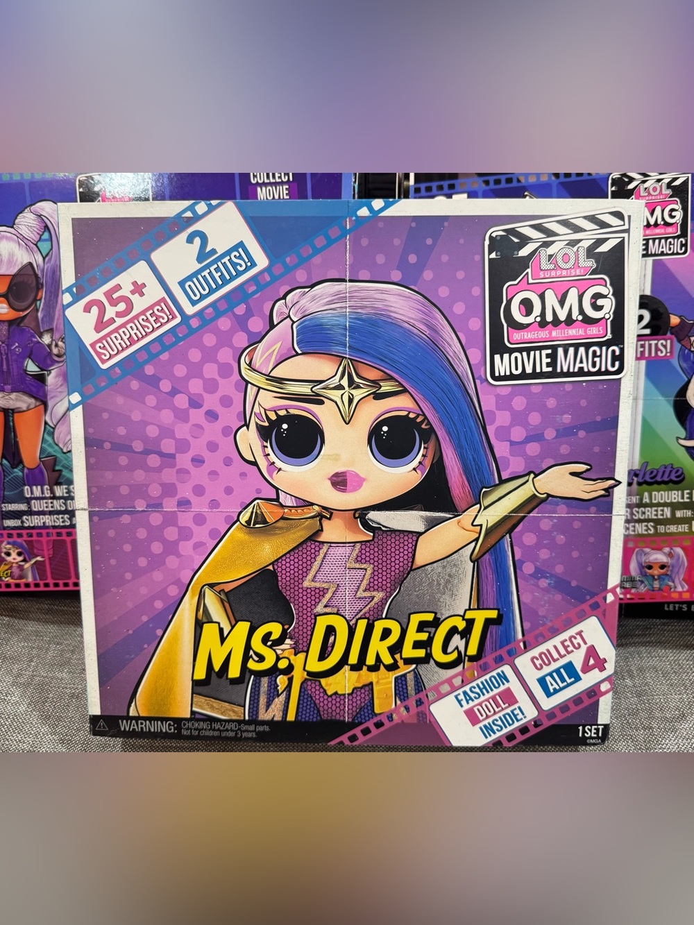 LOL Surprise OMG Movie Magic MS. DIRECT Fashion Doll 25 Surprises NEW Rare VHTF